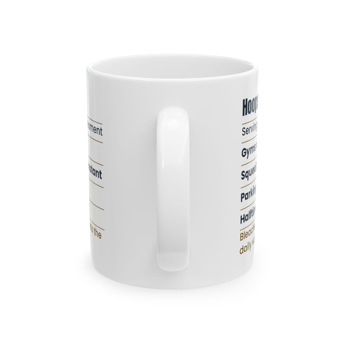 Funny Basketball Coffee Mug Hoops Facts Label For Basketball Parents