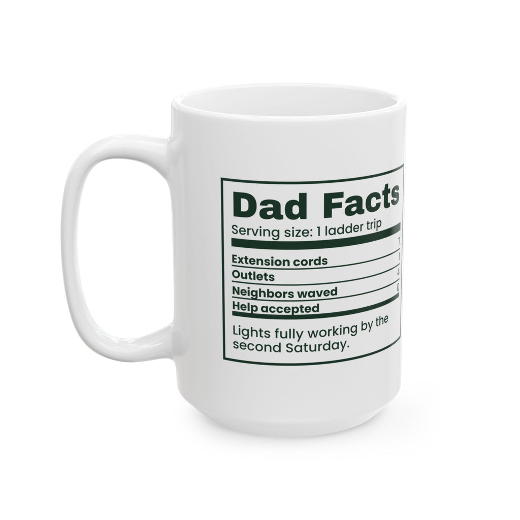 Funny Christmas Coffee Mug Dad Facts Extension Cords 7 For Dad