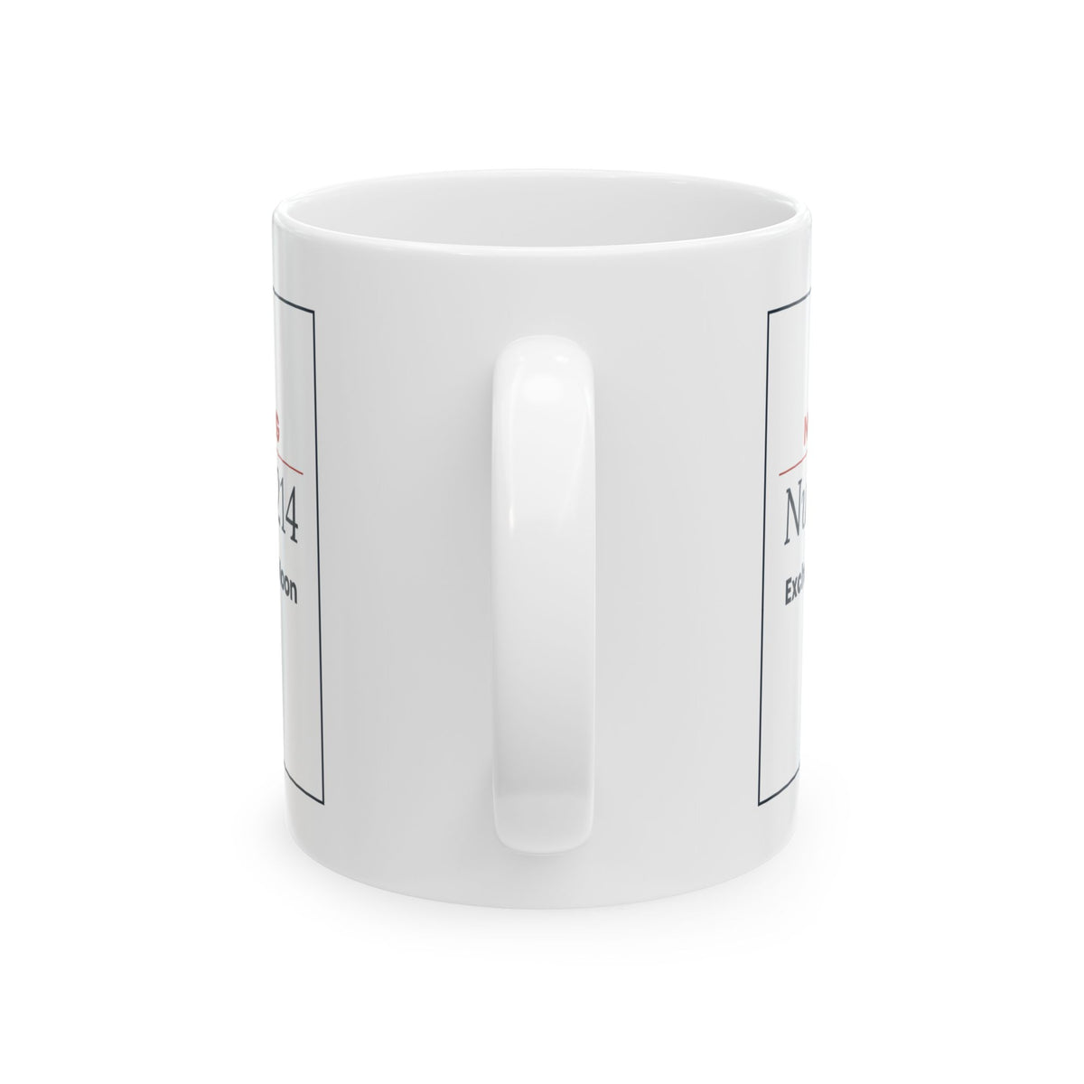 Funny Retail Christmas Coffee Mug Now Serving 214 Exchanges Ticket