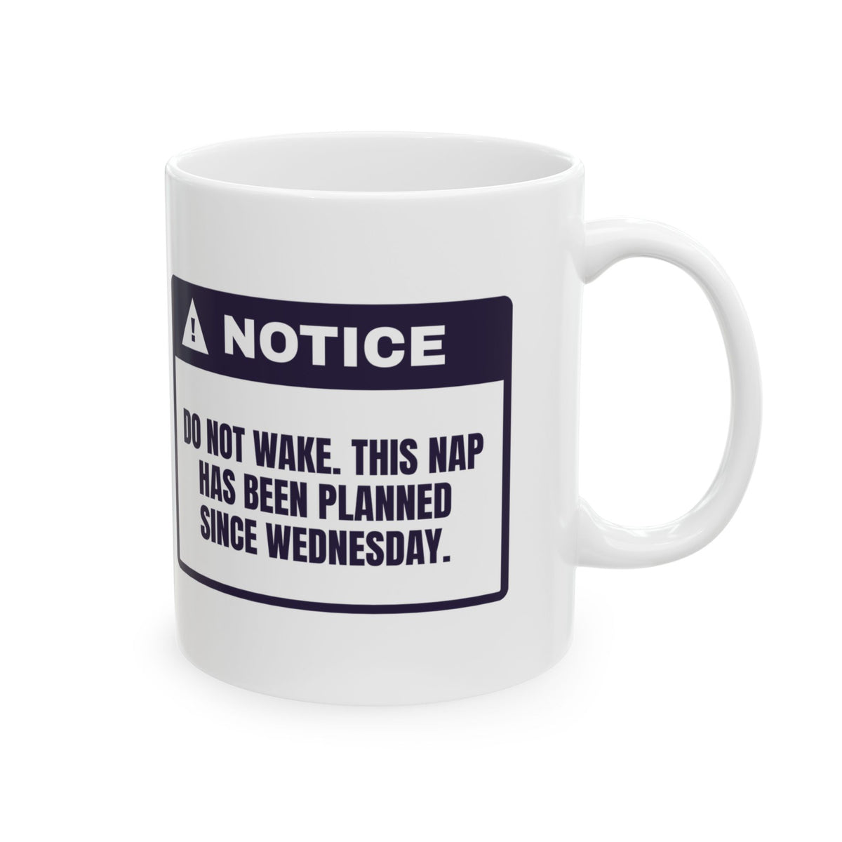Funny Nap Mug Planned Since Wednesday Do Not Wake Notice