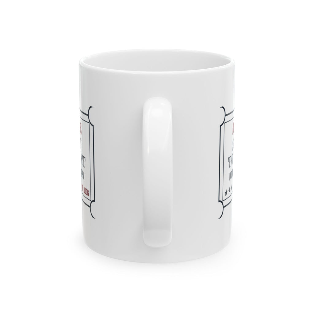 Funny Wrestling Coffee Mug Saturday Tournament Ticket Doors At 7am