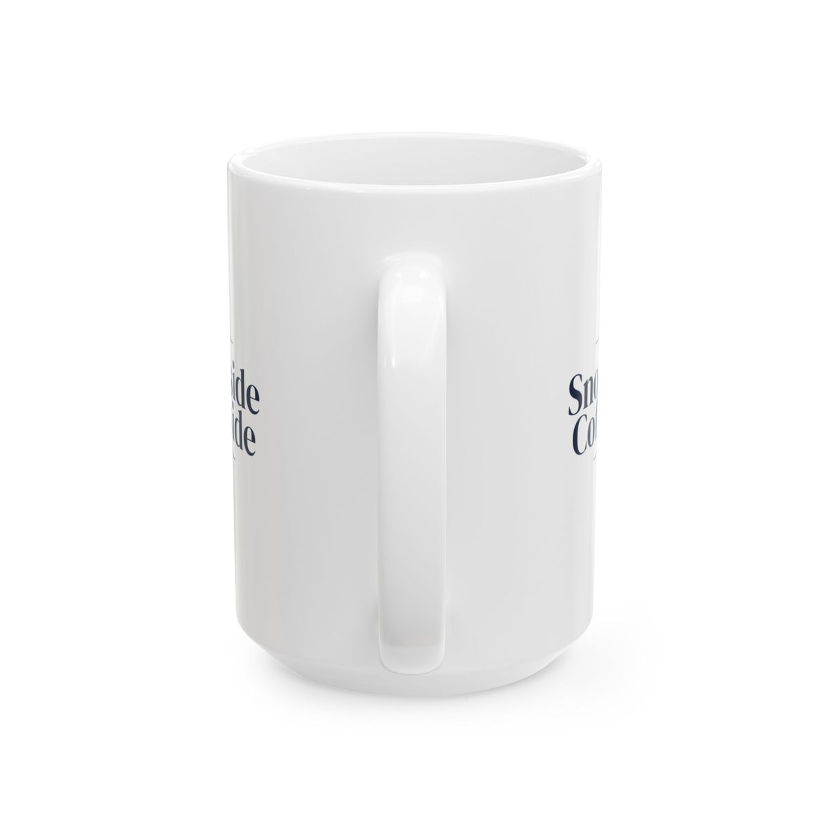 Christmas Coffee Mug Snow Outside Coffee Inside