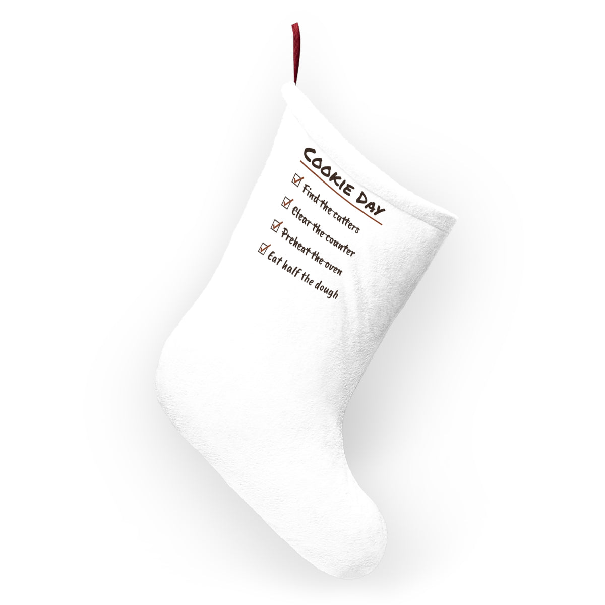 Funny Christmas Baking Christmas Stocking Cookie Day Checklist For Bakers