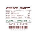 Funny Christmas Coworker Sticker Mini Quiches 14 Office Party Receipt