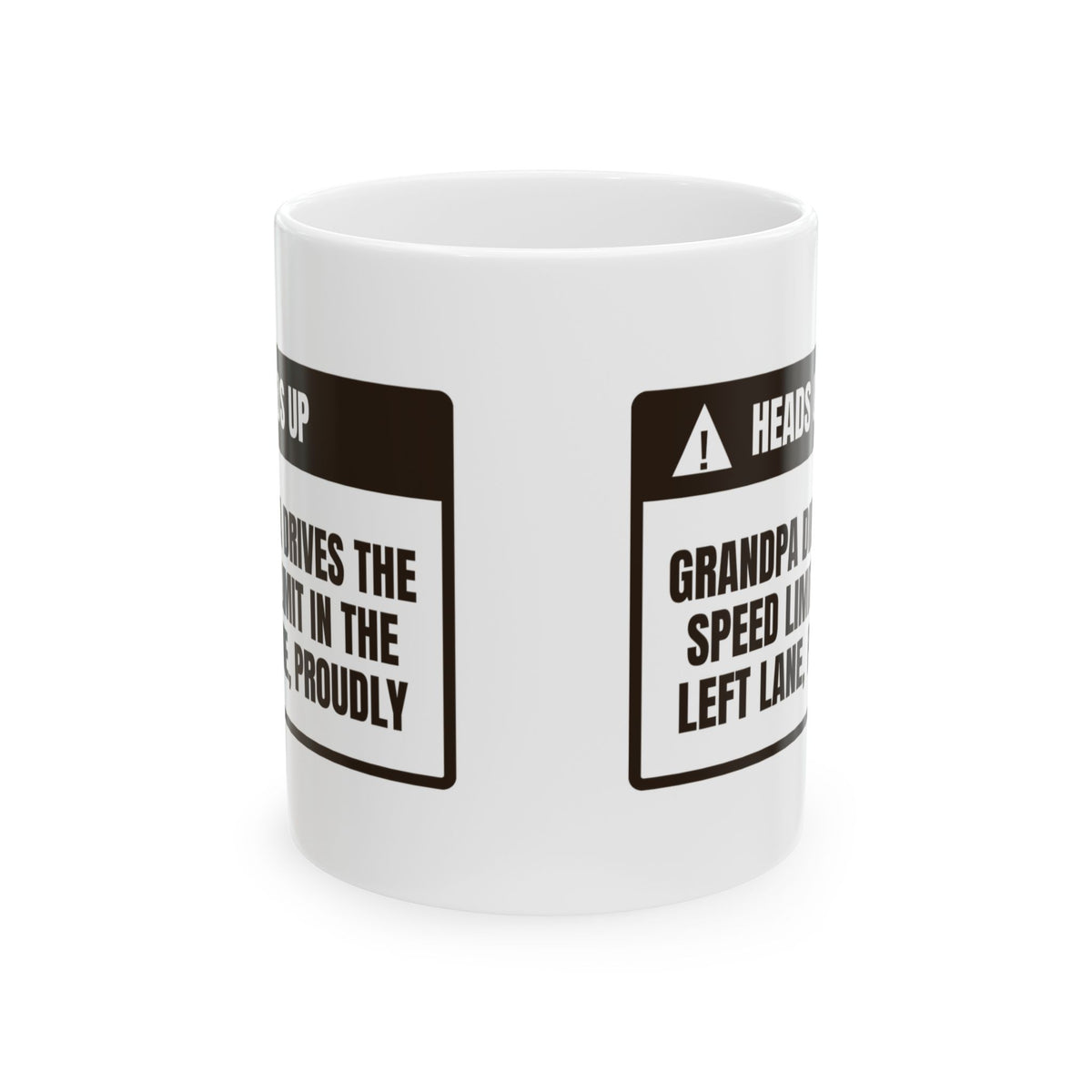 Funny Grandpa Driving Warning Coffee Mug For Grandpa