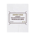 Funny Christmas Baking Throw Blanket Cookie Decorating Night Ticket