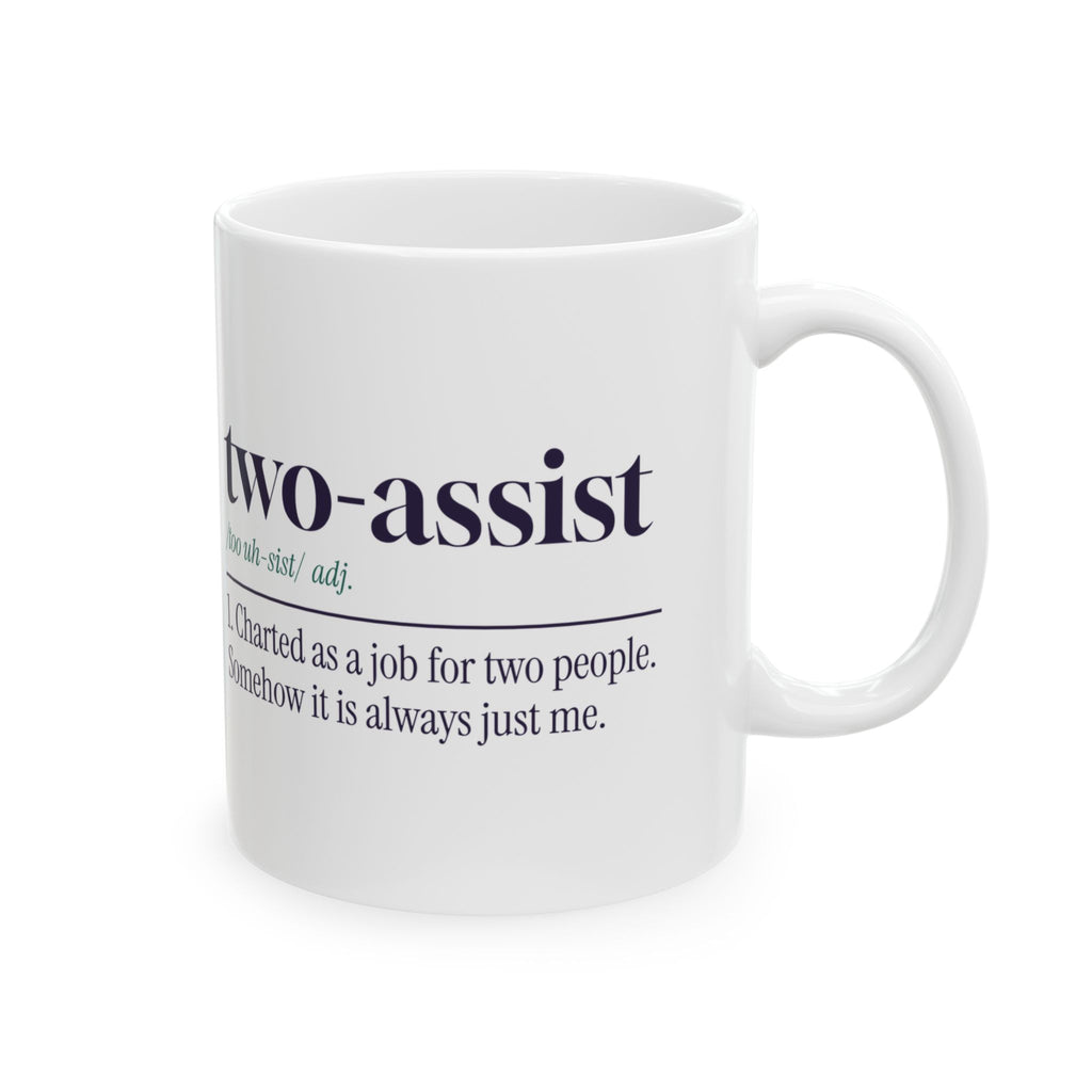 Funny CNA Coffee Mug Two-Assist Dictionary Definition For Caregivers