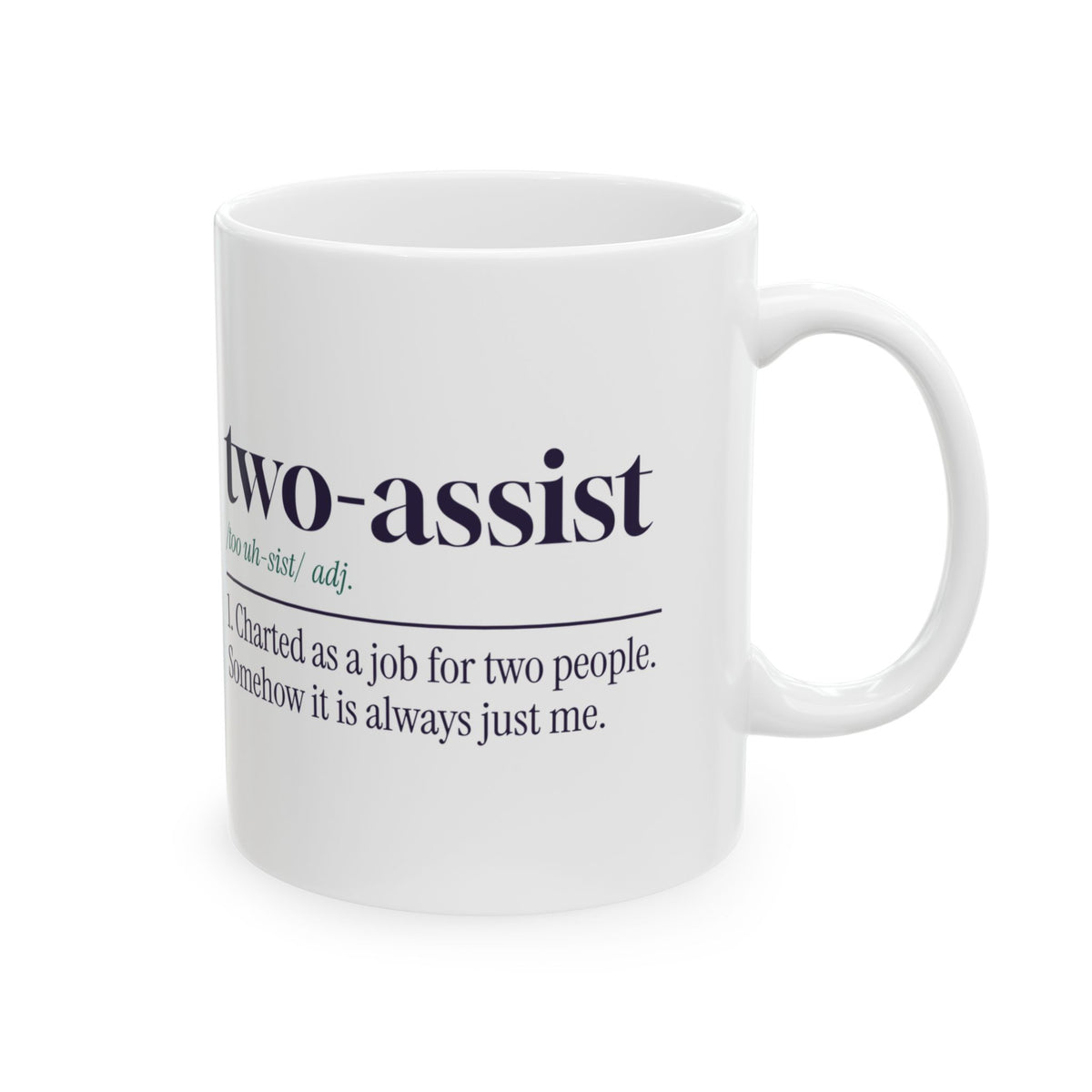 Funny CNA Coffee Mug Two-Assist Dictionary Definition For Caregivers