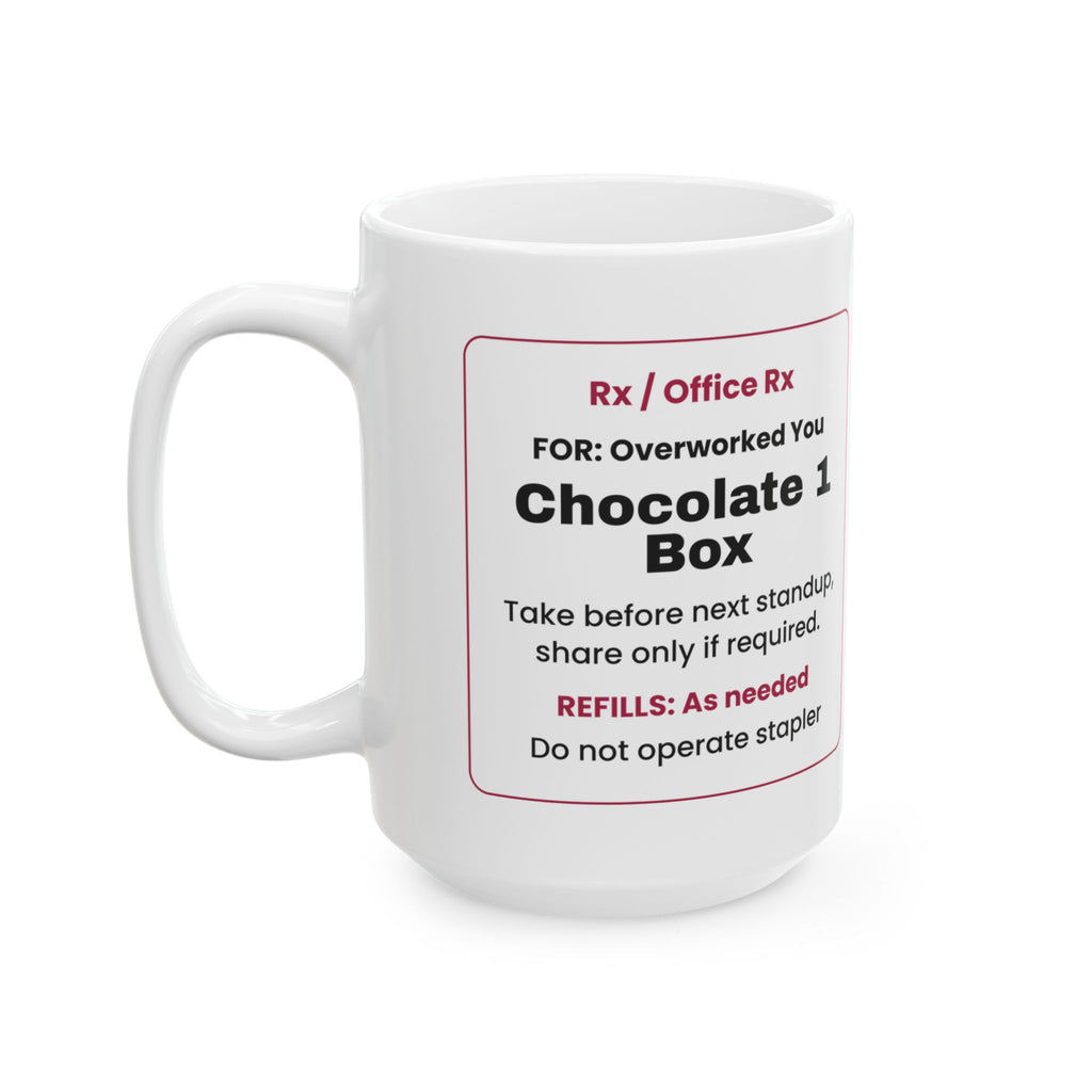 Funny Office Rx Chocolate Coffee Mug Valentine For Coworkers