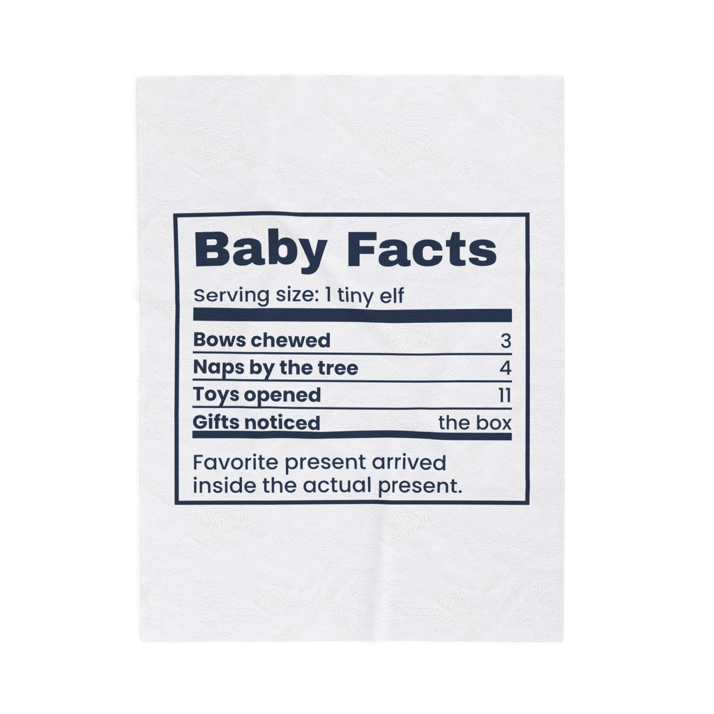 Funny Christmas Throw Blanket Baby Facts Gifts Noticed The Box