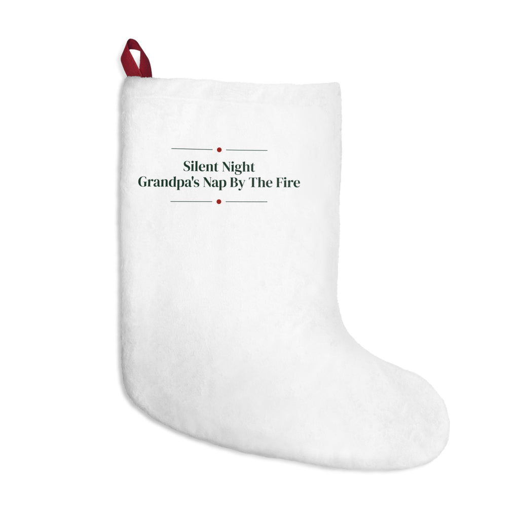 Funny Grandpa Christmas Stocking Silent Night Grandpa's Nap