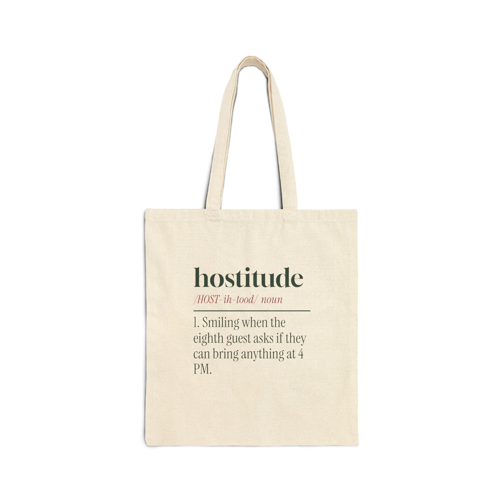 Funny Christmas Tote Bag Hostitude Bring Anything At 4 PM For Hosts