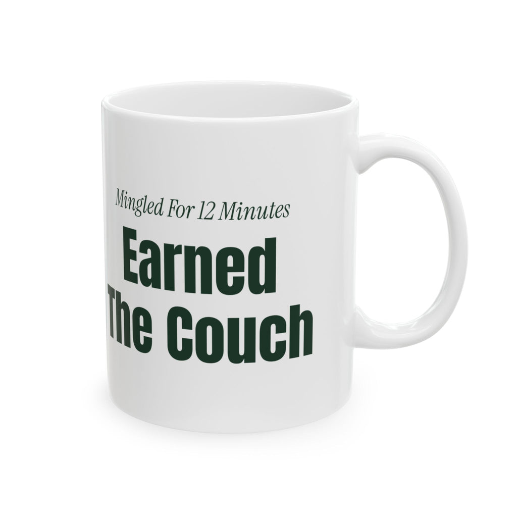 Funny Introvert Christmas Coffee Mug Mingled For 12 Minutes