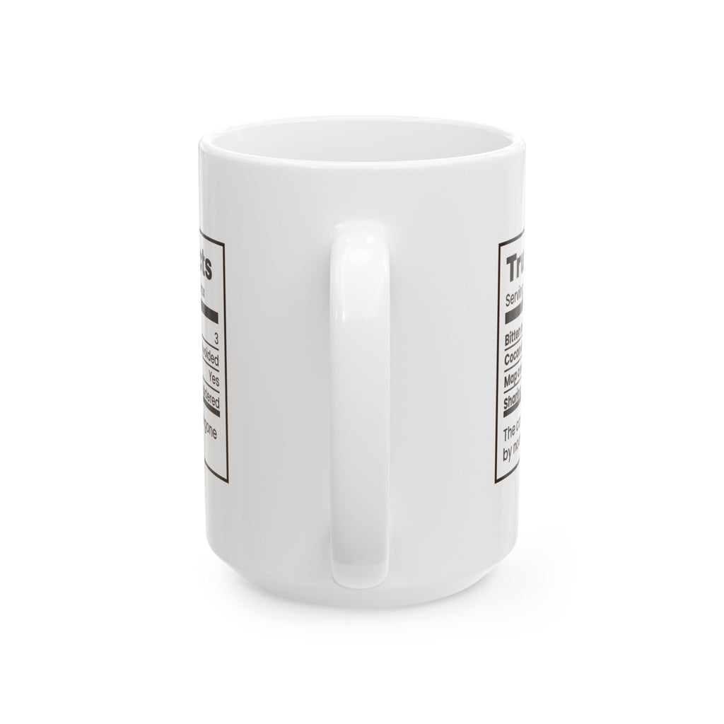 Funny Chocolate Coffee Mug Truffle Facts Bitten And Put Back