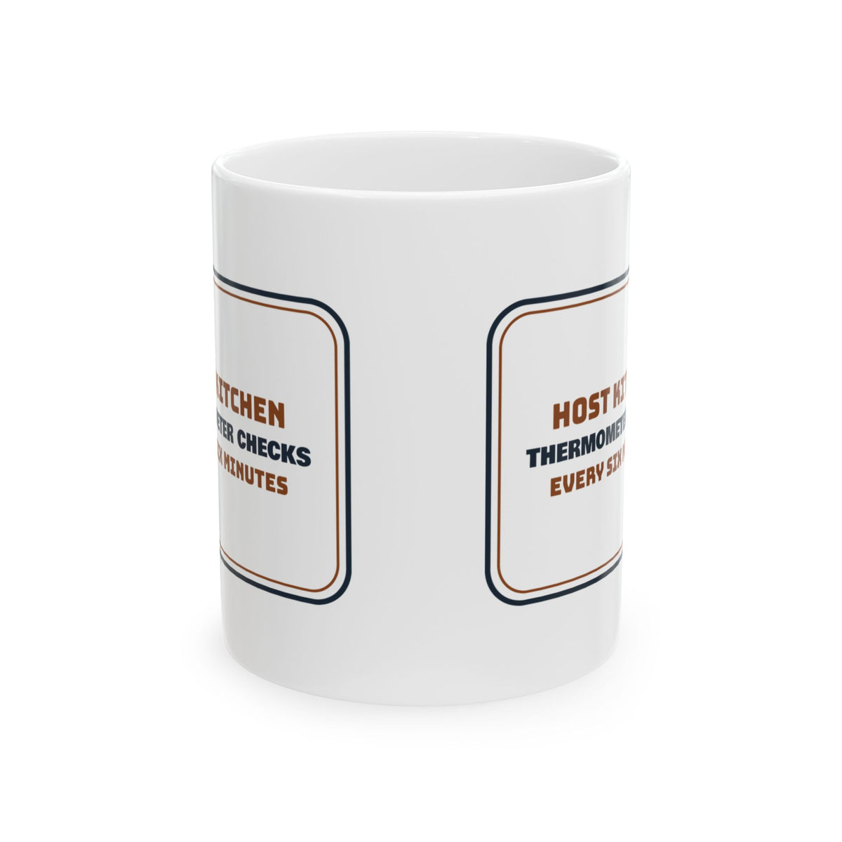 Funny Thanksgiving Host Coffee Mug Turkey Thermometer Checks