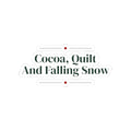 Cozy Christmas Sticker Cocoa Quilt And Falling Snow Winter Cup