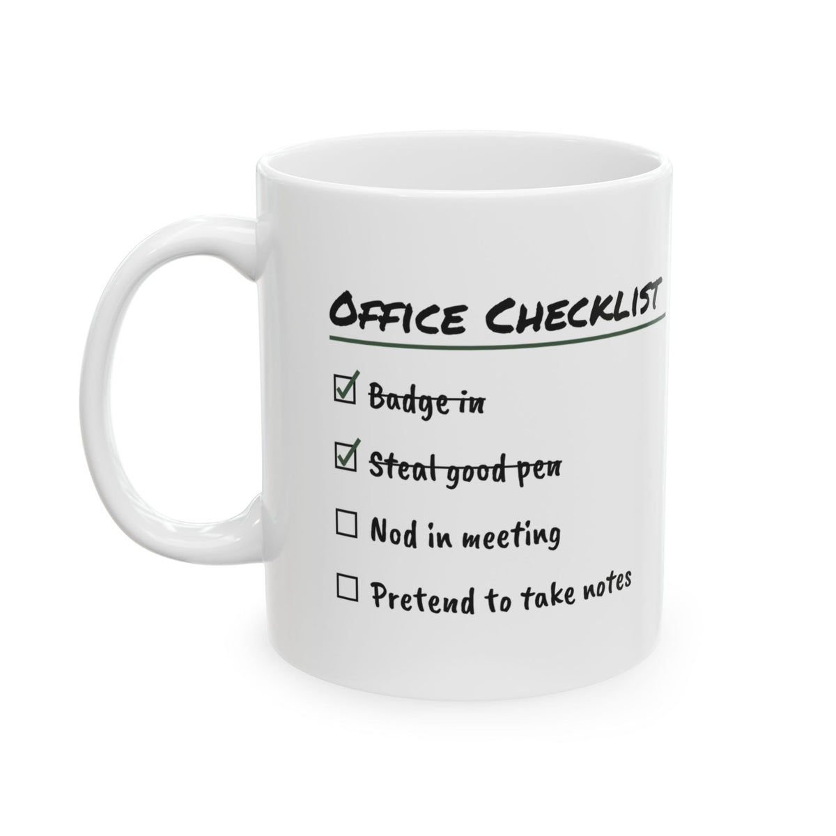Pretend to Take Notes Coffee Mug For Coworker