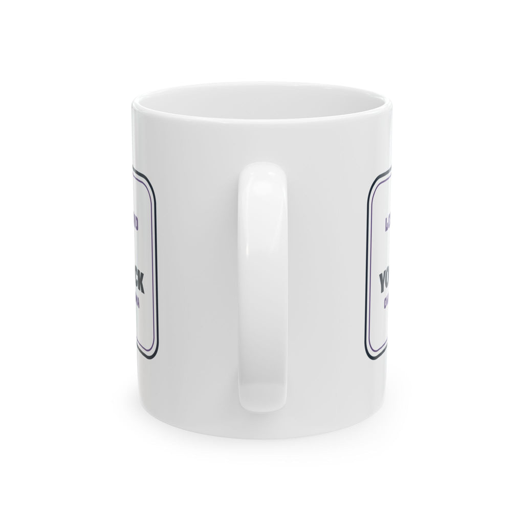 Yoga Coffee Mug Lost And Found Yoga Block Studio Sign