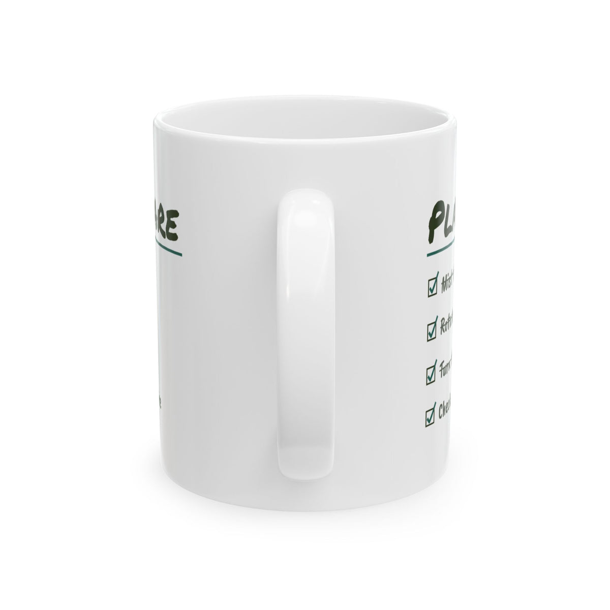 Funny Plant Lover Coffee Mug Plant Care Checklist