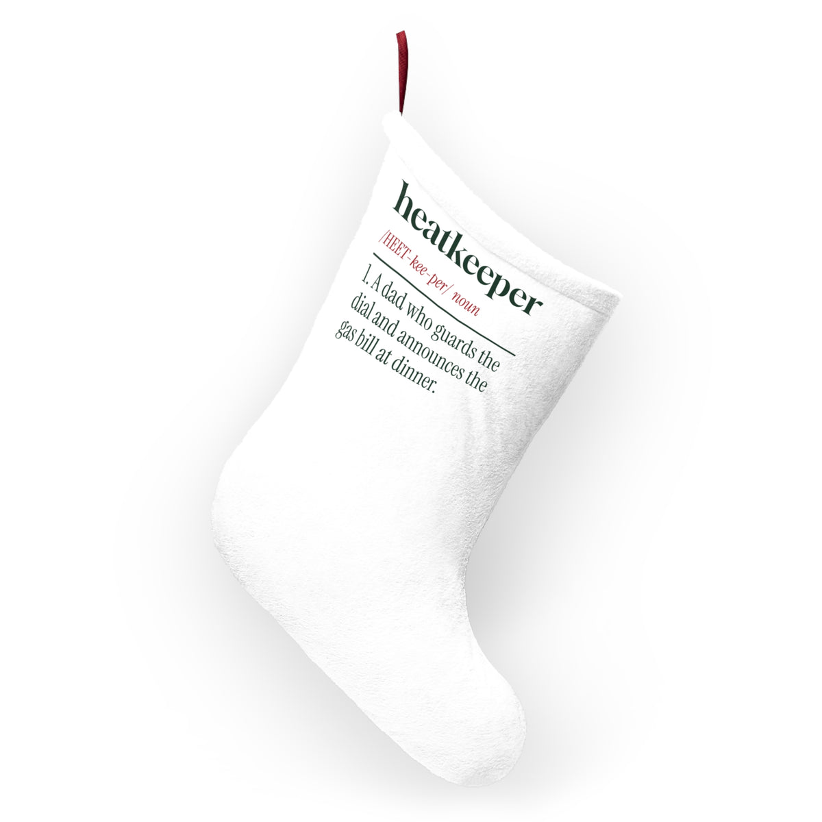 Funny Christmas Stocking Heatkeeper Guardian Of The Dial For Dad
