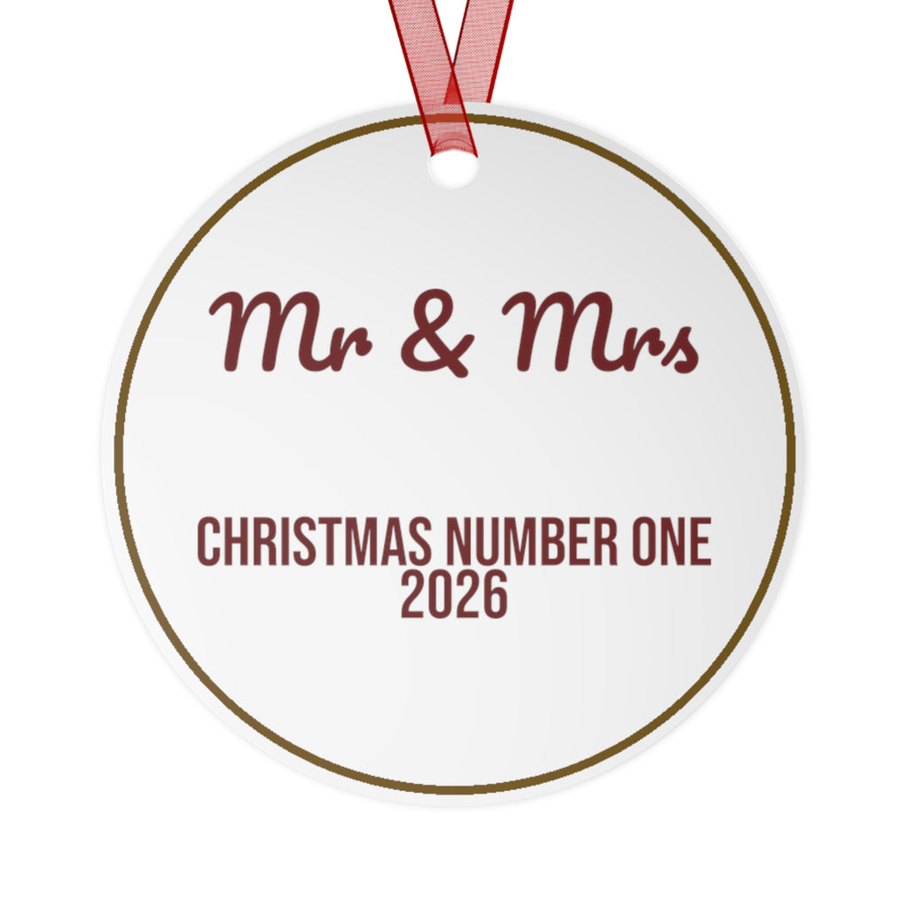 Our First Christmas Married Ornament 2026 Mr And Mrs Number One