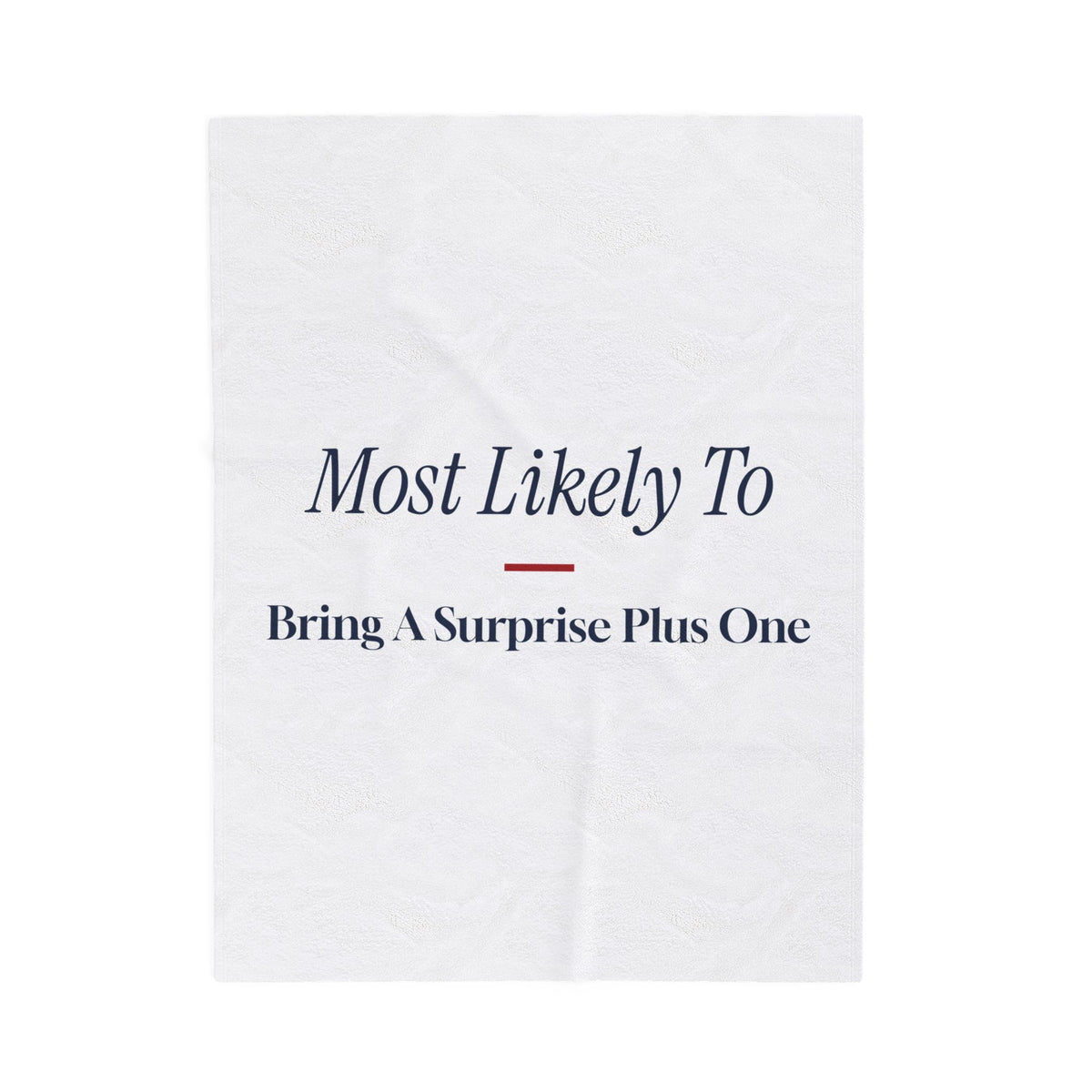 Funny Family Christmas Throw Blanket Most Likely To Bring A Surprise Plus