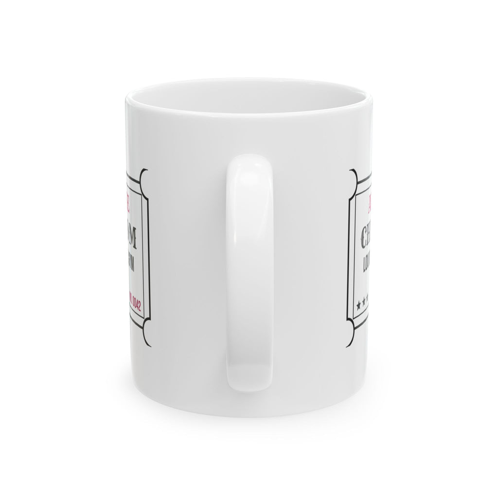 Loudest Seat In The Gym Coffee Mug For Cheer Mom