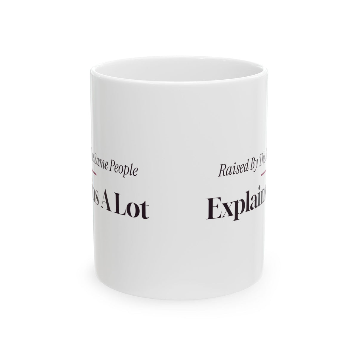 Funny Sister Mug Raised By The Same People Explains A Lot For Sisters