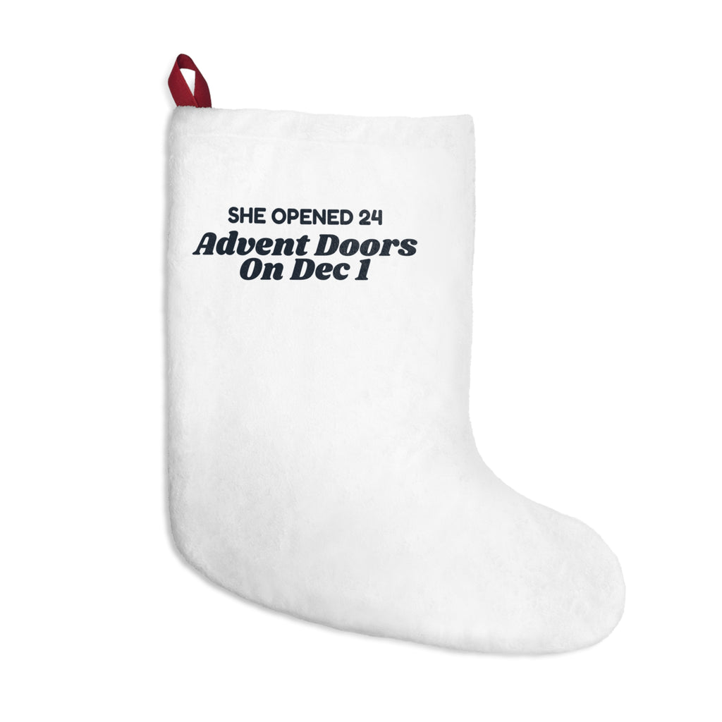 Funny Cat Christmas Stocking She Opened 24 Advent Doors On Dec 1