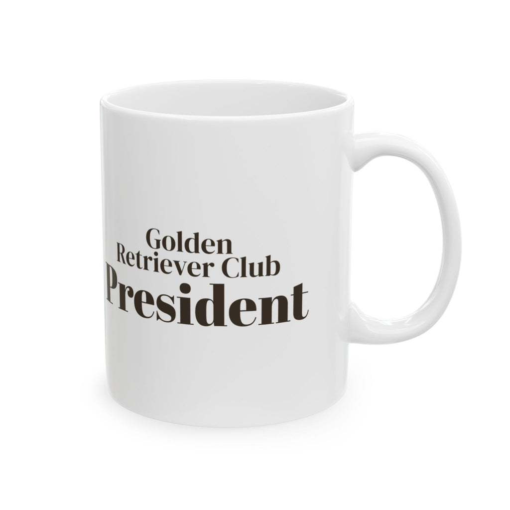 Golden Retriever Coffee Mug Club President