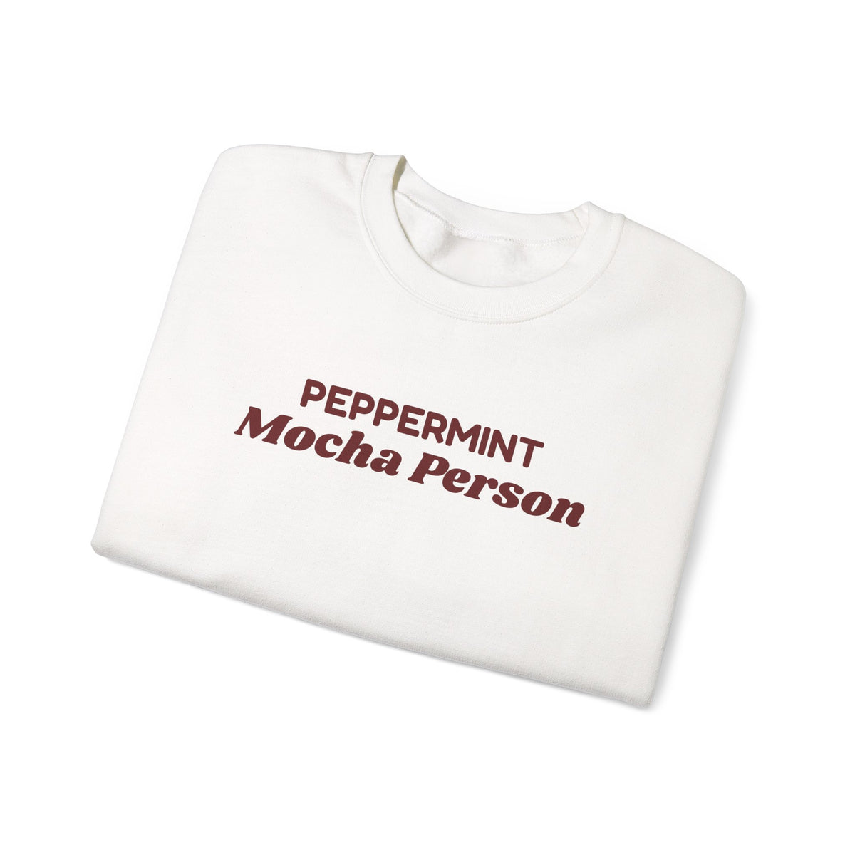 Christmas Sweatshirt Peppermint Mocha Person For Coffee Lovers