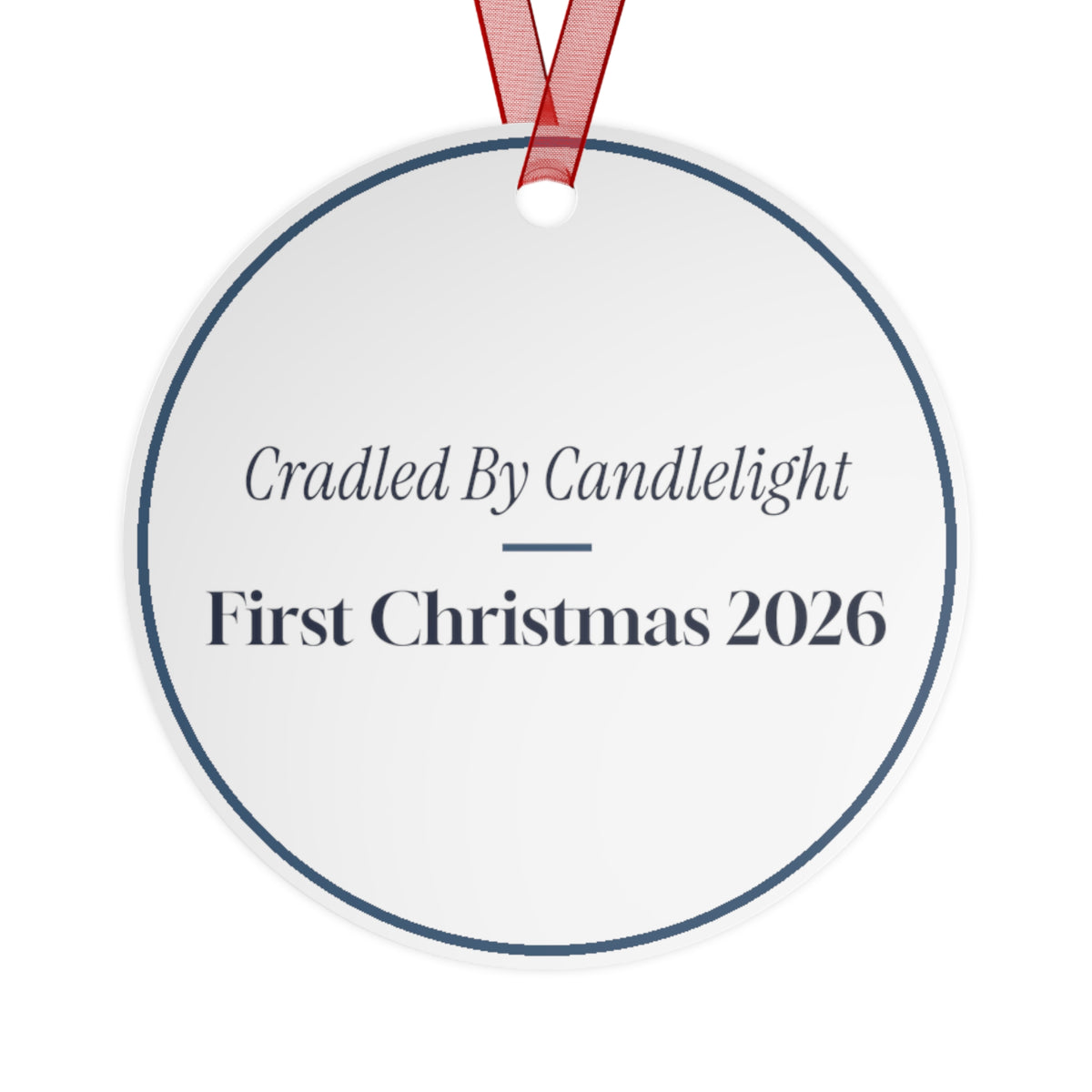 Baby's First Christmas Ornament 2026 Cradled By Candlelight