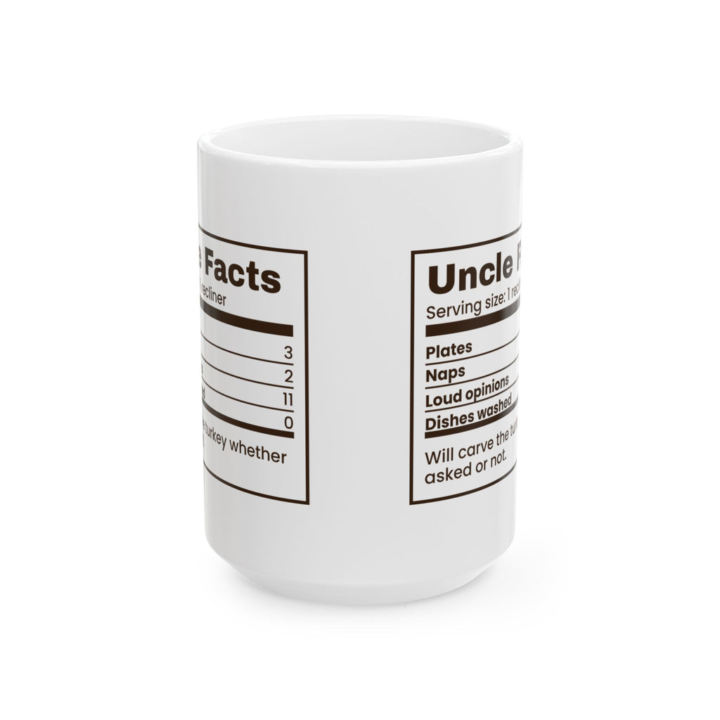 Funny Thanksgiving Coffee Mug Uncle Facts Loud Opinions 11 For Uncle