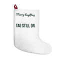 Funny White Elephant Christmas Stocking Merry Regifting Tag Still On