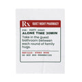 Funny Introvert Christmas Throw Blanket Alone Time Prescription Label