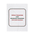 Funny Christmas Throw Blanket Light Untangling Department For Family