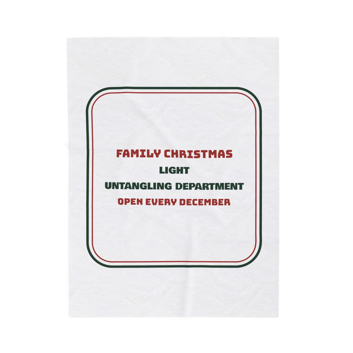 Funny Christmas Throw Blanket Light Untangling Department For Family