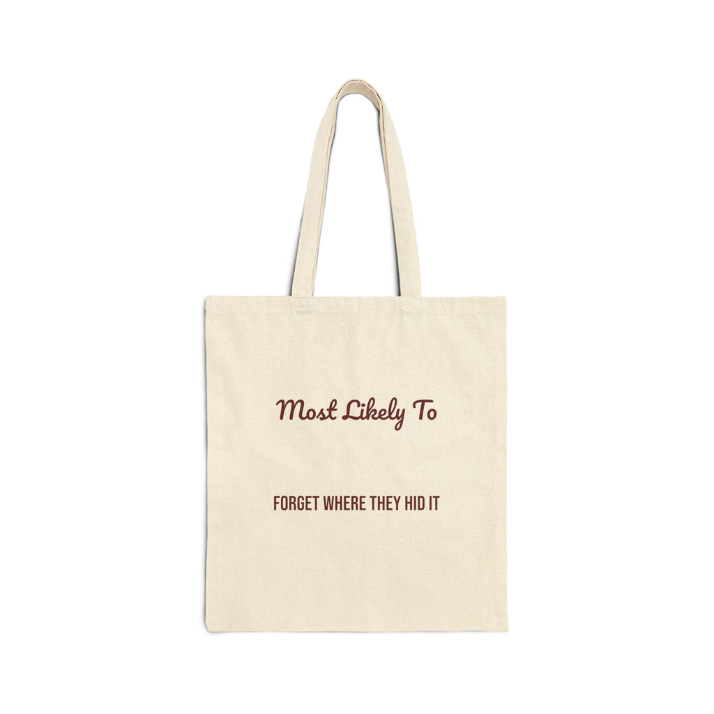Funny Christmas Family Tote Bag Most Likely To Forget Where They Hid It