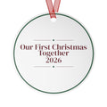 Christmas Ornament 2026 Our First Christmas Together Couple