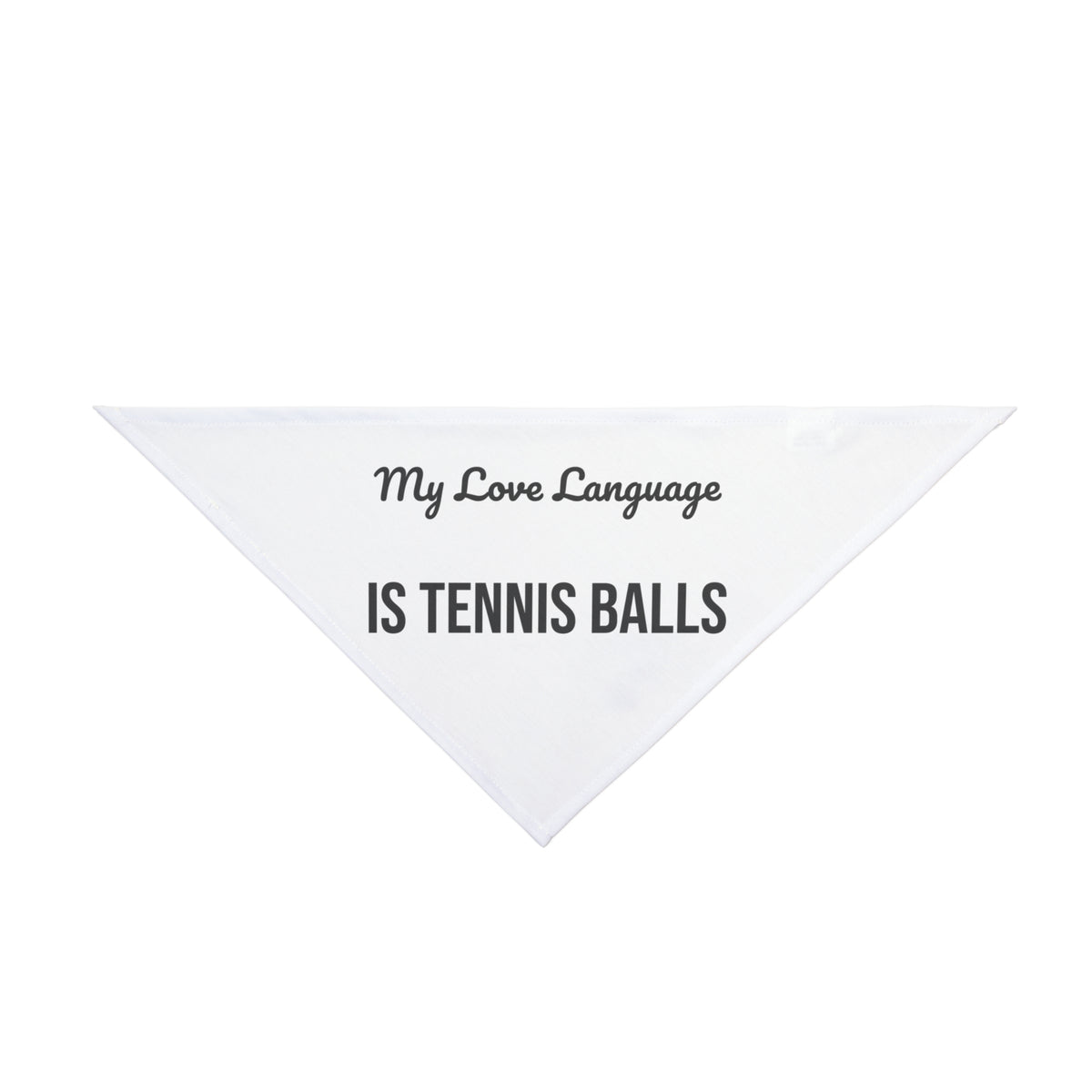 Golden Retriever Dog Bandana "My Love Language Is Tennis Balls" Funny Dog