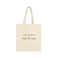 Funny Christmas Introvert Tote Bag Joy To The World From My Couch
