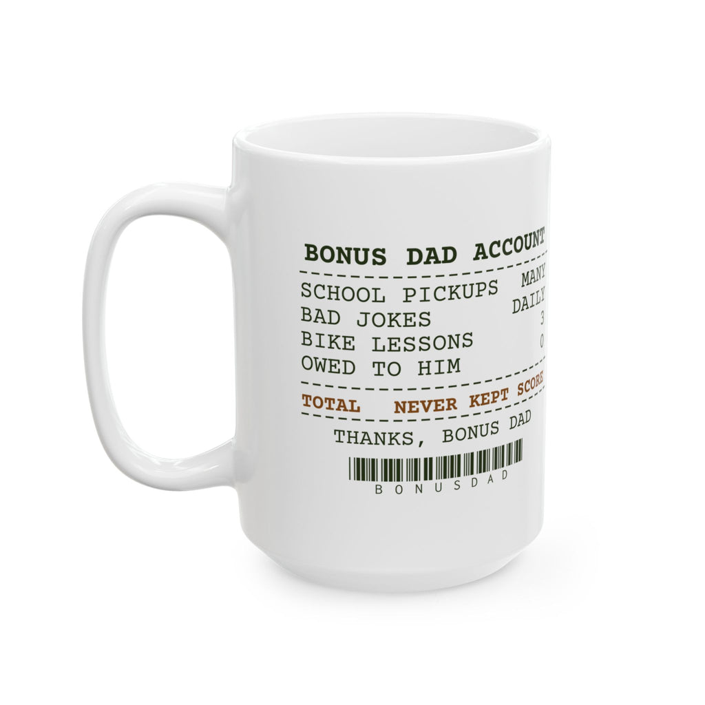 Funny Stepdad Coffee Mug Bonus Dad Account Receipt For Stepfathers