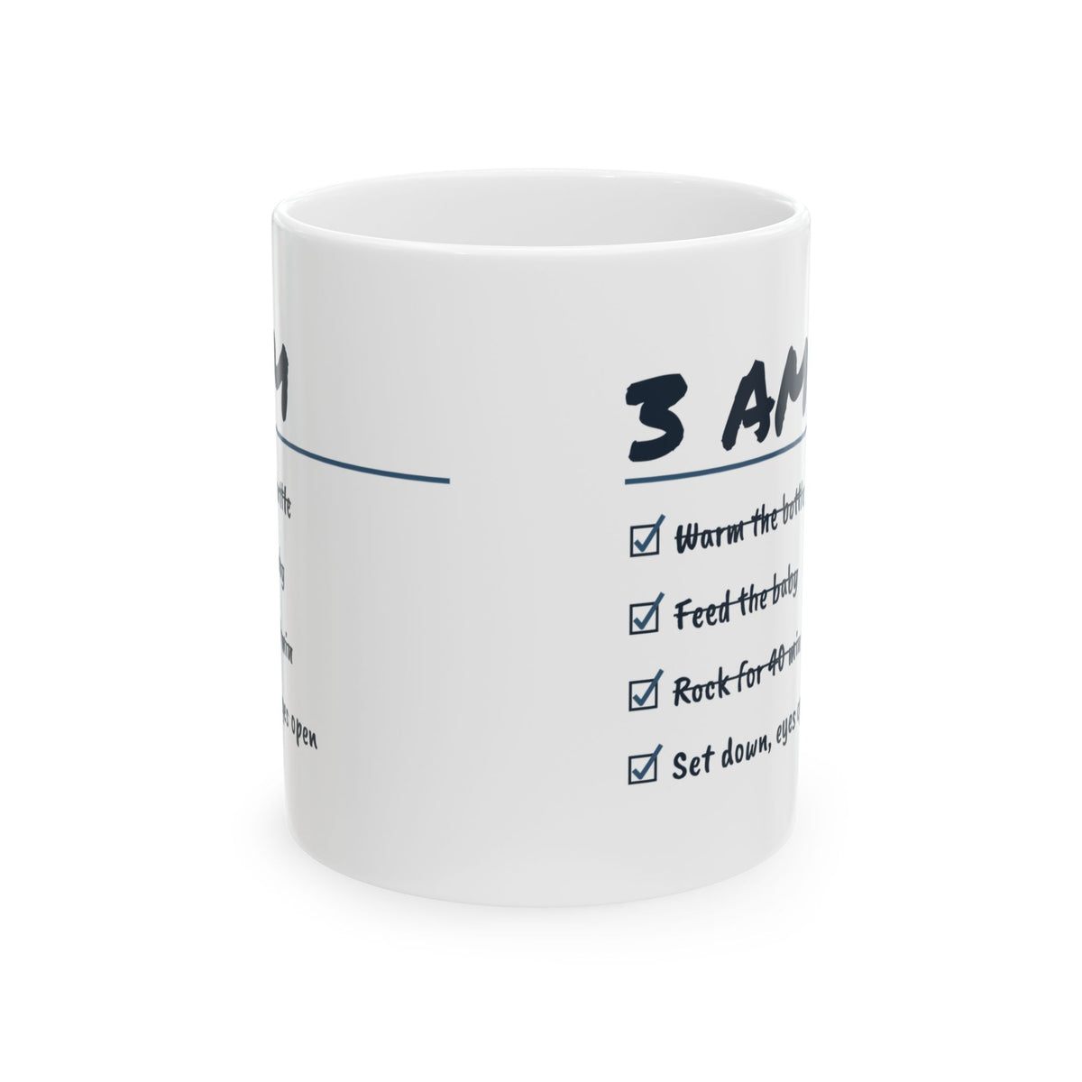 Funny New Dad Coffee Mug Rock For 40 Minutes Set Down Eyes Open