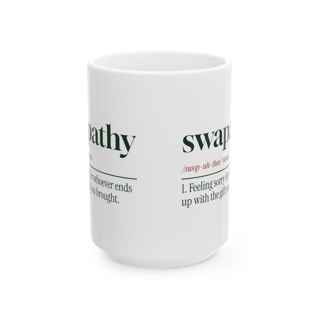 Funny White Elephant Coffee Mug Swapathy Definition