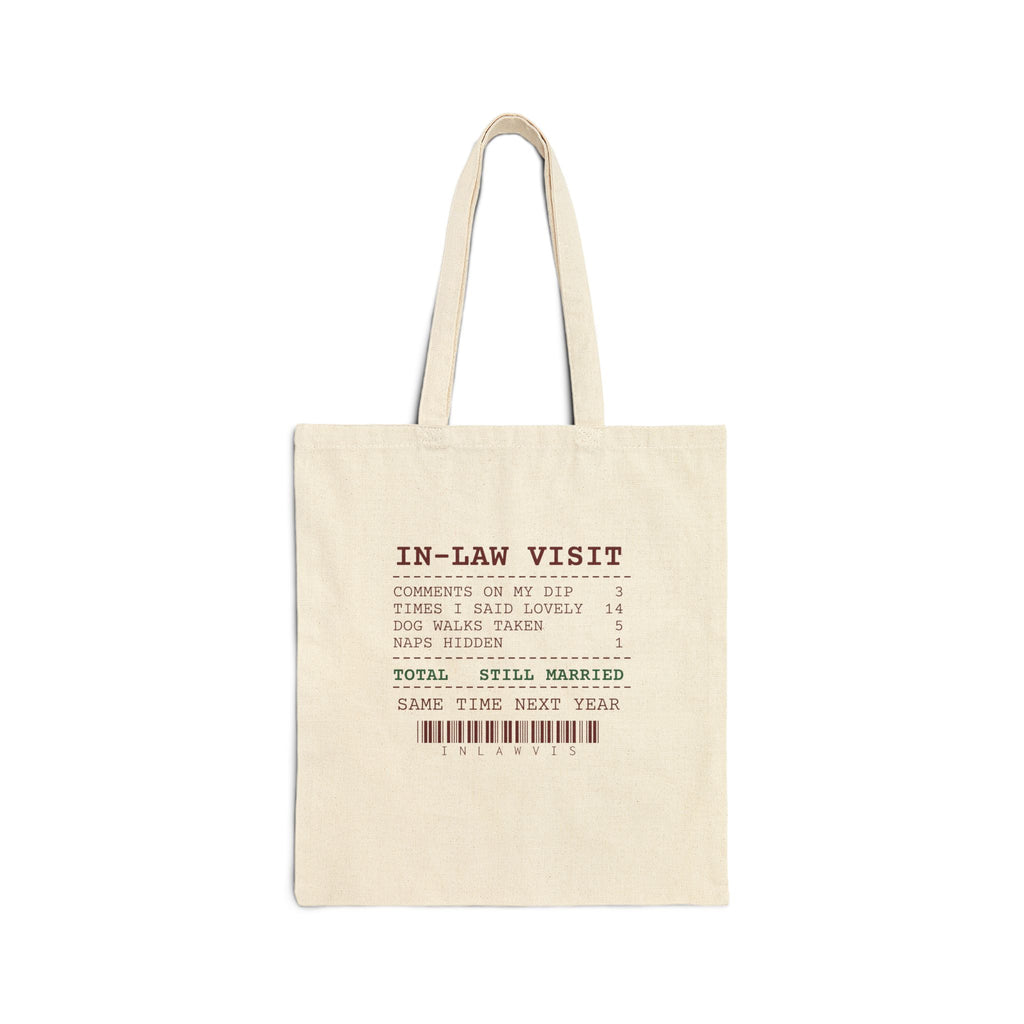 Funny Christmas In-Laws Tote Bag Times I Said Lovely 14 Receipt