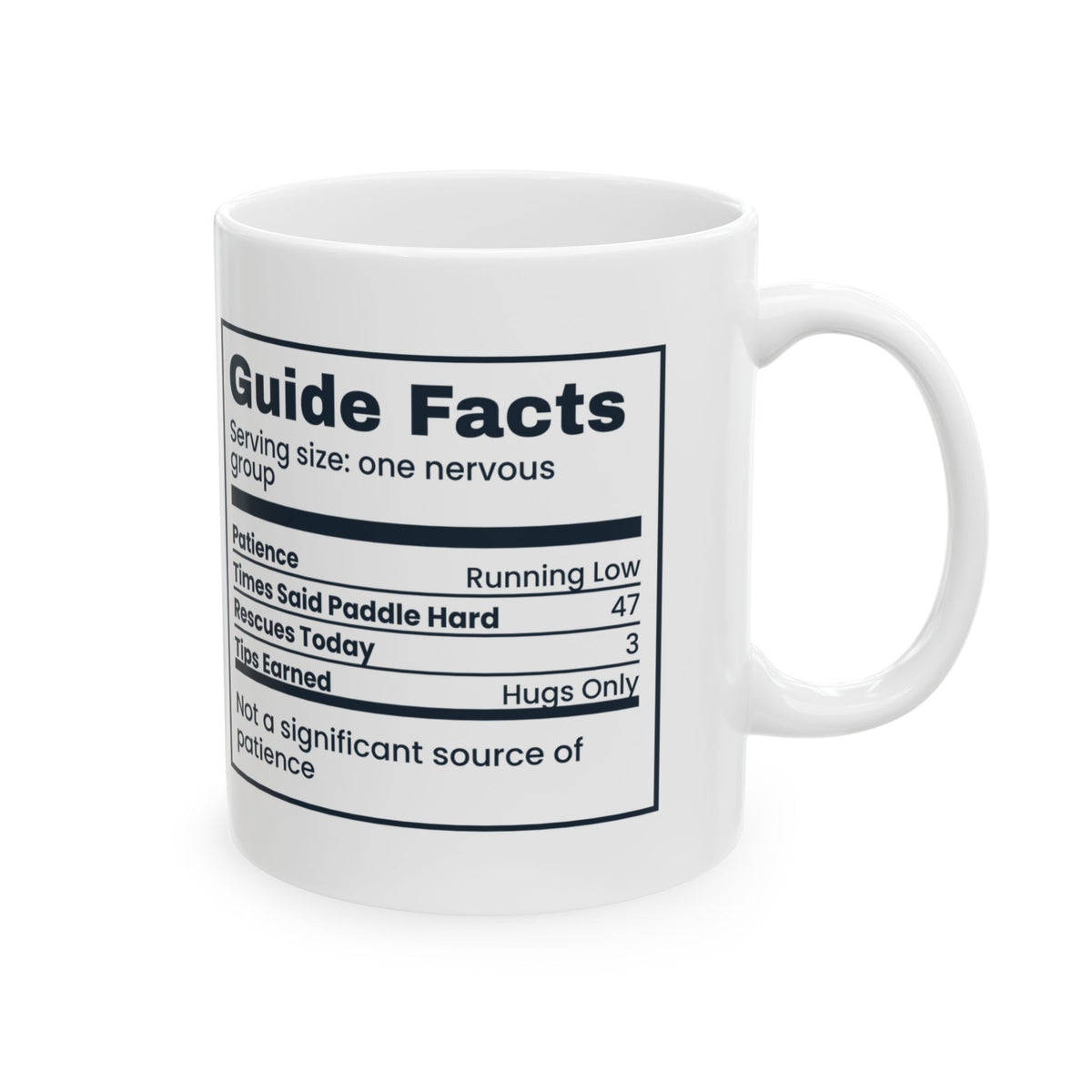 Kayaking Coffee Mug Guide Facts Tips Earned Hugs Only