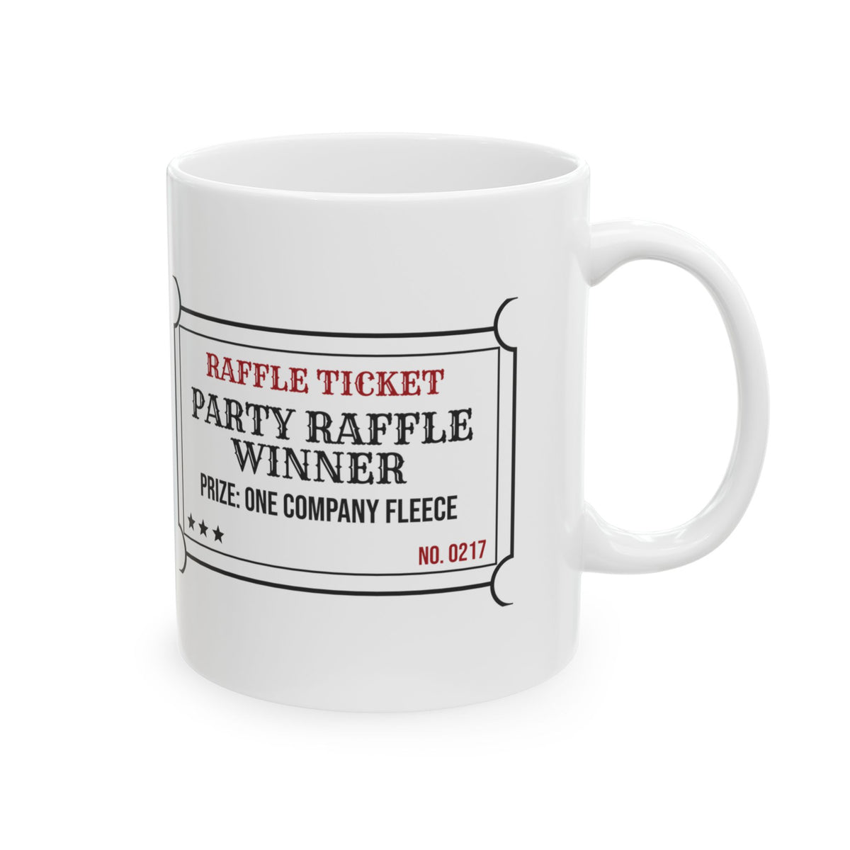 Funny Christmas Coworker Coffee Mug Party Raffle Winner Company Fleece