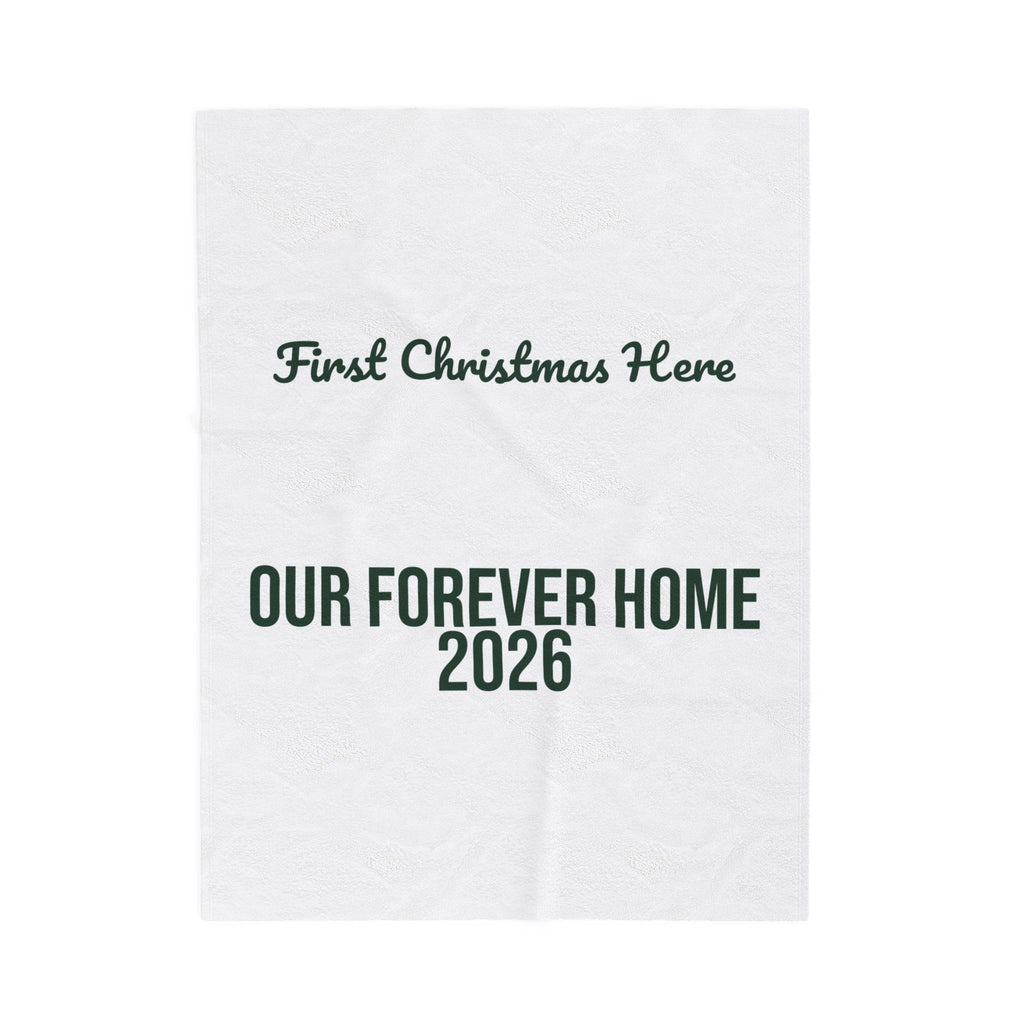 Christmas Throw Blanket First Christmas Here Our Forever Home 2026