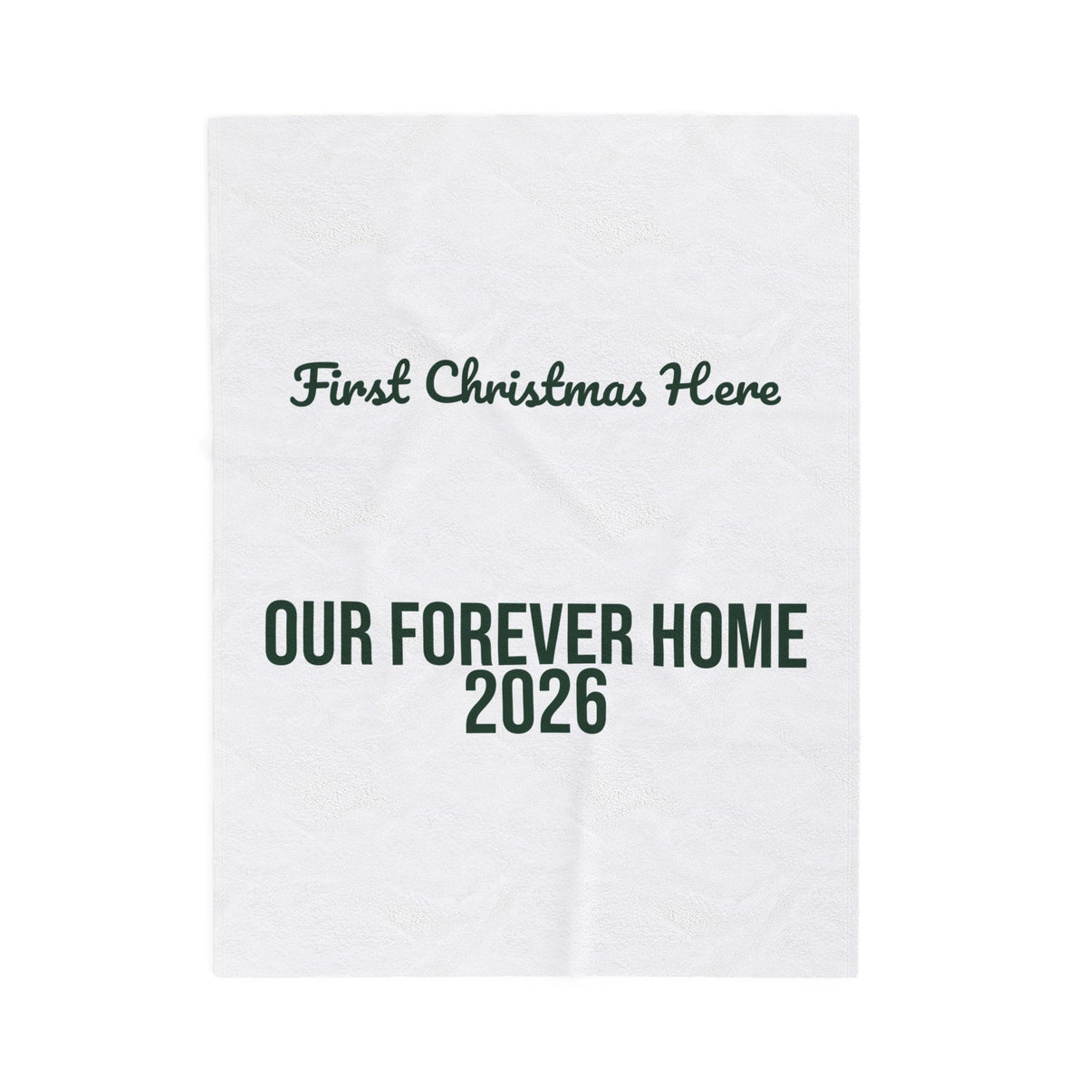 Christmas Throw Blanket First Christmas Here Our Forever Home 2026