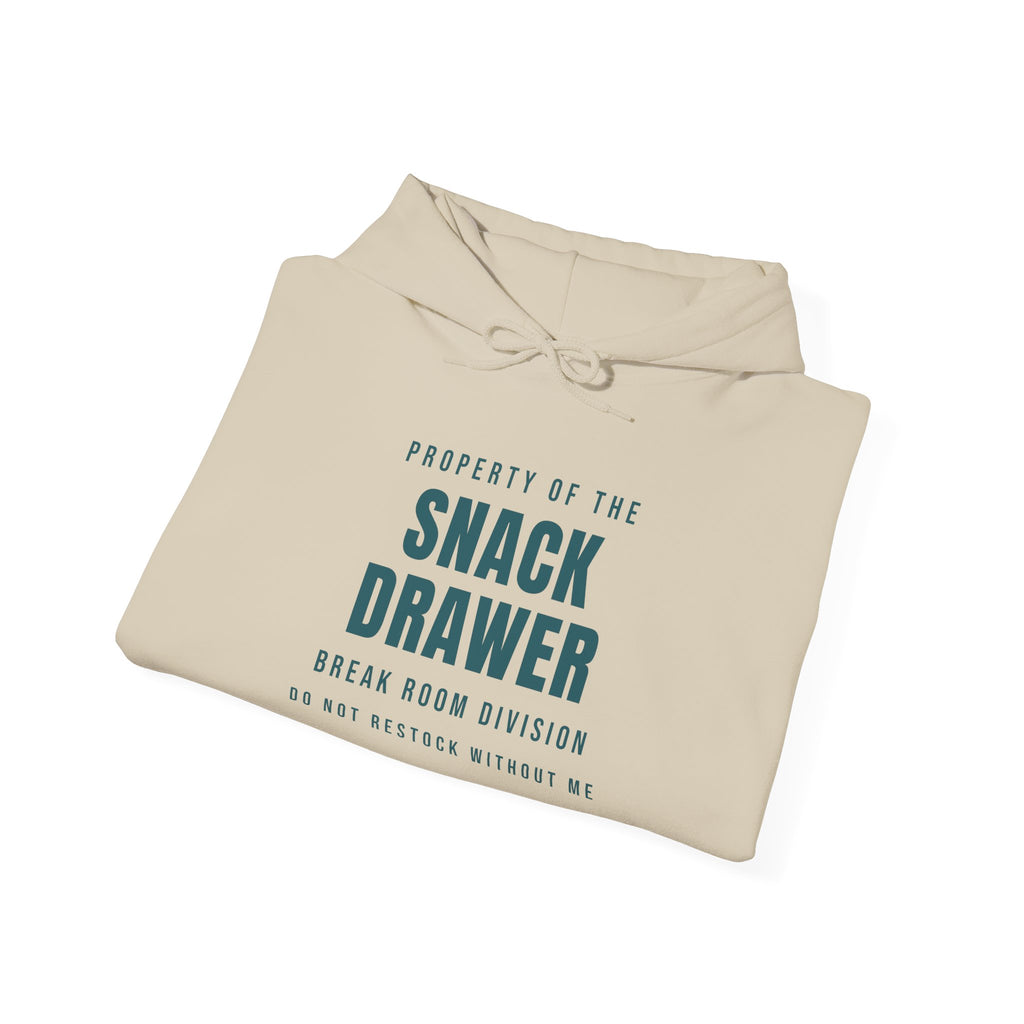 Funny Office Hoodie Property Of The Snack Drawer